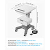 VEVOR Medical Cart 66.14 lbs Max Load Electric Lift Medical Trolley Cart, for Clinic, Hospital, Laboratory, Stable Support, Adjustable Height, Silent Rolling Trolley with 360° Swivel Lockable Wheels
