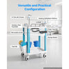 VEVOR Medical Cart 242.51 lbs Max Load Medical Trolley Cart with 2 Drawers, for Hospital, Clinic, Laboratory, Stable Support, Silent Rolling Trolley with 360° Swivel Lockable Wheels, Organized Storage