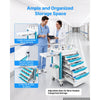 VEVOR Medical Cart 242.51 lbs Max Load Medical Trolley Cart with 5 Drawers, for Hospital, Clinic, Laboratory, Stable Support, Silent Rolling Trolley with 360° Swivel Lockable Wheels, Organized Storage