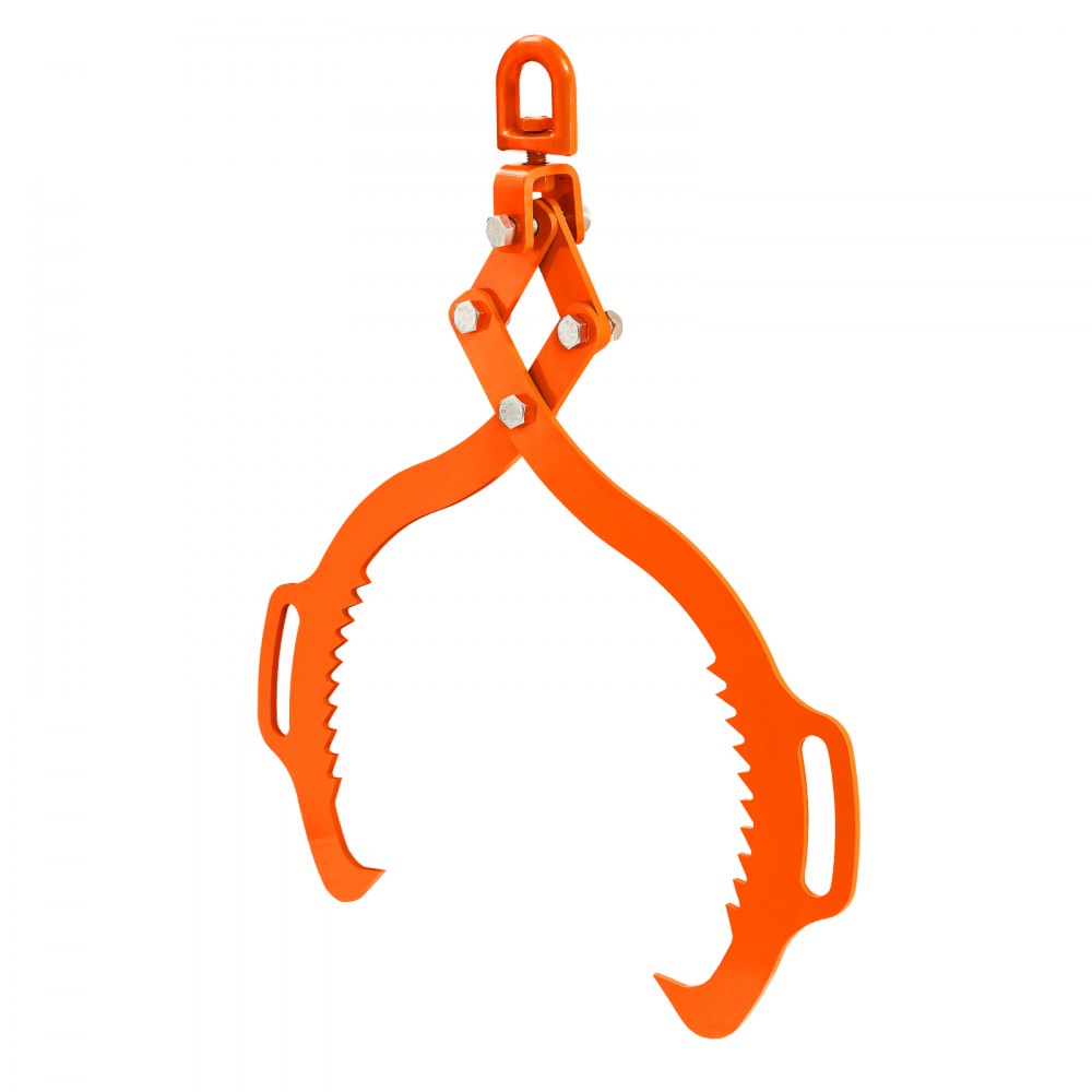 VEVOR 28in Log Lifting Tongs, 2-Claw Log Tongs, Heavy Duty Steel Log Grapple, 1100LBS Lifting Capacity, Swivel Log Graper Timber, Eagle Claw Design, Log Skidding Tongs for Trucks, Tractors, Forklifts