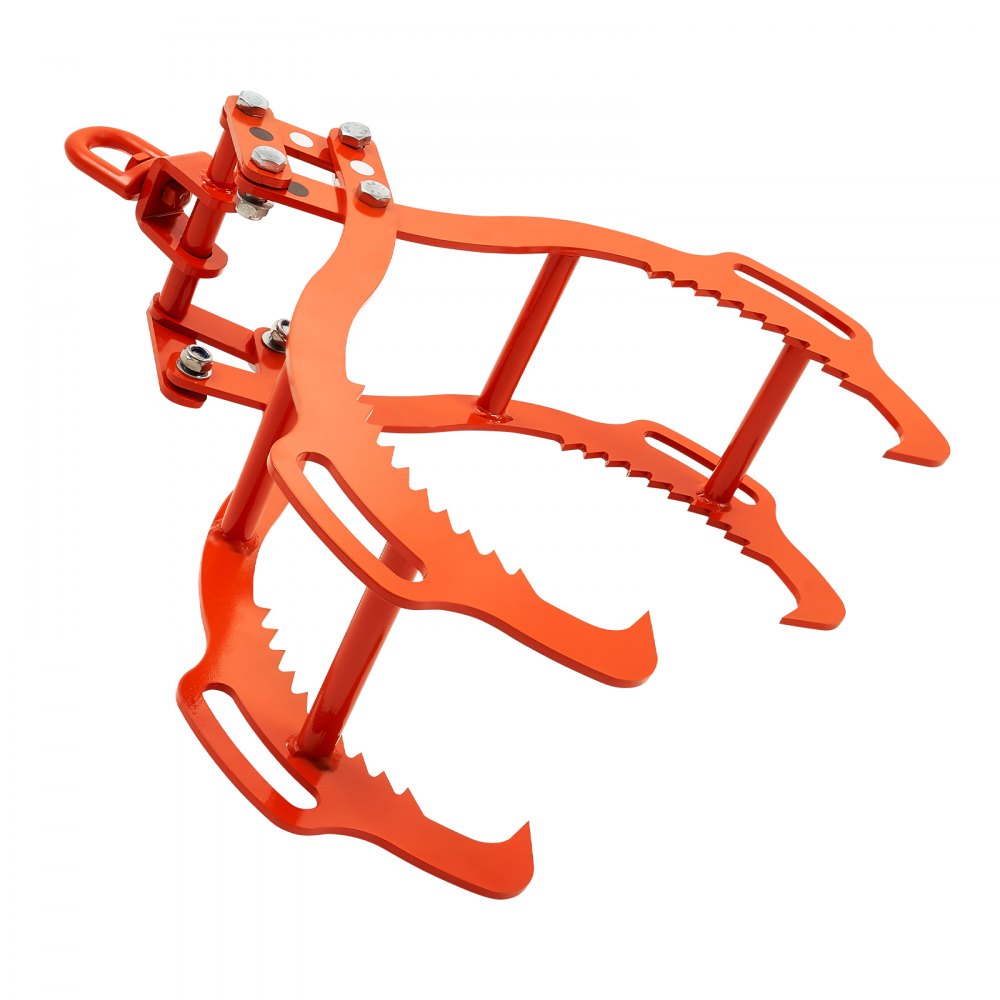 VEVOR 32in Log Lifting Tongs, 4-Claw Log Tongs, Heavy Duty Steel Log Grapple, 2200LBS Lifting Capacity, Swivel Log Graper Timber, Eagle Claw Design, Log Skidding Tongs for Trucks, Tractors, Forklifts