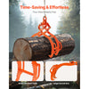 VEVOR 36in Log Lifting Tongs, 4-Claw Log Tongs, Heavy Duty Steel Log Grapple, 3300LBS Lifting Capacity, Swivel Log Graper Timber, Eagle Claw Design, Log Skidding Tongs for Trucks, Tractors, Forklifts