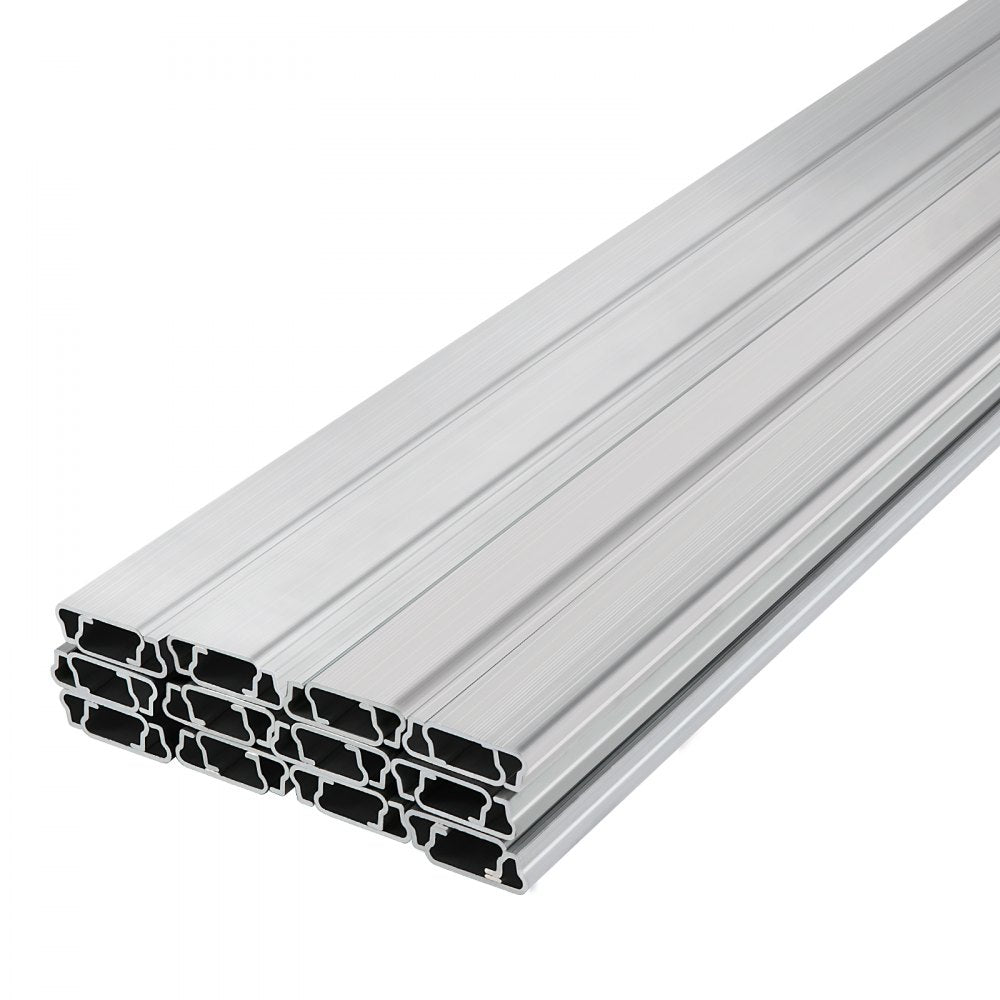 VEVOR Spring Wire and Lock Channel,6.56ft Spring Lock & U-Channel Bundle for Greenhouse, 20 Packs PE Coated Spring Wire & Aluminum Alloy Channel, Plastic Poly Film or Shade Cloth Attachment with Screw