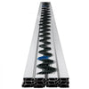 VEVOR Spring Wire and Lock Channel,6.56ft Spring Lock & U-Channel Bundle for Greenhouse, 20 Packs PE Coated Spring Wire & Aluminum Alloy Channel, Plastic Poly Film or Shade Cloth Attachment with Screw