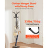 VEVOR Freestanding Coat Rack, Metal Coats Rack Stand with Umbrella Holder, Stable Marble Base & 14 Hooks, Hall Coat Tree for Entryway, Bedroom, Living Room, Stylish Coats Hanger for Hats, Scarves, Bag