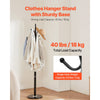 VEVOR Coat Rack Freestanding, Coats Tree Stand with Stable Marble Base & 6 Hooks, Free Standing Hall Coat Rack for Entryway, Bedroom, Office, Living Room, Modern Clothes Hanger for Coats, Hats, Bags