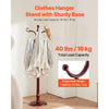 VEVOR Coat Rack Freestanding, Wooden Coats Rack Stand with Weighted Base & 11 Hooks, Free Standing Hall Coat Tree for Entryway, Bedroom, Living Room, Modern Clothes Hanger Stand for Coats, Hats, Bag