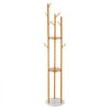 VEVOR Coat Rack, Freestanding Coat Rack Stand with Quartz Stone Base & 9 Hooks, Free Standing Hall Coat Tree for Entryway, Bedroom, Office, Living Room, Modern Clothes Hanger for Coat, Hat, Scarf, Bag