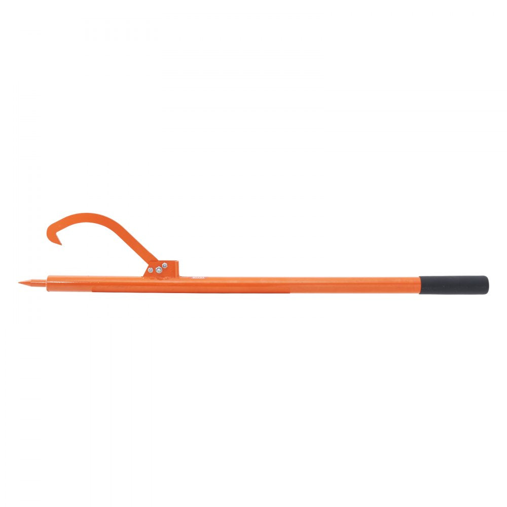 VEVOR Log Peavey, 46.5 in, Metal Handle Log Lifter, Heavy Duty Log Roller with Max 19 in Opening, Rust-Resistant Log Jack Cant Hook, Felling Log Roller Tool for Rolling, Raising, Turning Logs
