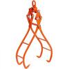 VEVOR Timber Claw Hook, 28 inch 4 Claw Log Grapple for Logging Tongs, Swivel Steel Log Lifting Tongs, Eagle Claws Design with 2205 lbs/1000 kg Loading Capacity for Tractors, ATVs, Trucks, Forklifts