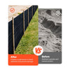 VEVOR Silt Fence Fabric Roll, 2 x 100 ft Backed Wire Silt Fence, Erosion Control Fencing for Sediment Retention, Industrial Grade Temporary Tough Polypropylene Fabric for Construction Job Sites