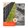 VEVOR Silt Fence Fabric Roll, 3 x 500 ft Erosion Control Fencing, Industrial Grade Tough Polypropylene Fabrics for Sediment Retention, Temporary Fabric for Construction Job Sites