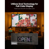 VEVOR Programmable LED Sign, P5 Full Color Flexible Digital Scrolling Panel, DIY Custom Text Pattern GIF Display, Bluetooth APP Control Message Board for Store Business Advertising, Indoor 27x14 in