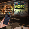VEVOR Programmable LED Sign, P5 Full Color Flexible Digital Scrolling Panel, DIY Custom Text Pattern GIF Display, Bluetooth APP Control Message Board for Store Business Advertising, Indoor 27x14 in