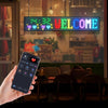 VEVOR Programmable LED Sign, P10 Full Color Flexible Digital Scrolling Panel, DIY Custom Text Pattern GIF Display Board, Bluetooth APP Control Message Shop Sign for Store Business Advertising, 40x8 in