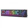 VEVOR Programmable LED Sign, P10 Full Color Flexible Digital Scrolling Panel, DIY Custom Text Pattern GIF Display Board, Bluetooth APP Control Message Shop Sign for Store Business Advertising, 40x8 in