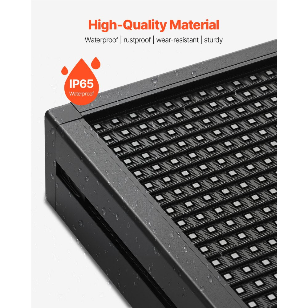 VEVOR Programmable LED Sign, P10 Full Color Flexible Digital Scrolling Panel, DIY Custom Text Pattern GIF Display Board, Bluetooth APP Control Message Shop Sign for Store Business Advertising, 52x8 in
