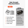 VEVOR Replacement Roller for Rolling Mill 3 Sizes Grooves 2 Square Rollers, Jewelry DIY Tool Accessory Parts, Premium Alloy Steel, Easy Installation, for Pressing Ductile Metals, Gold, Silver, Brass