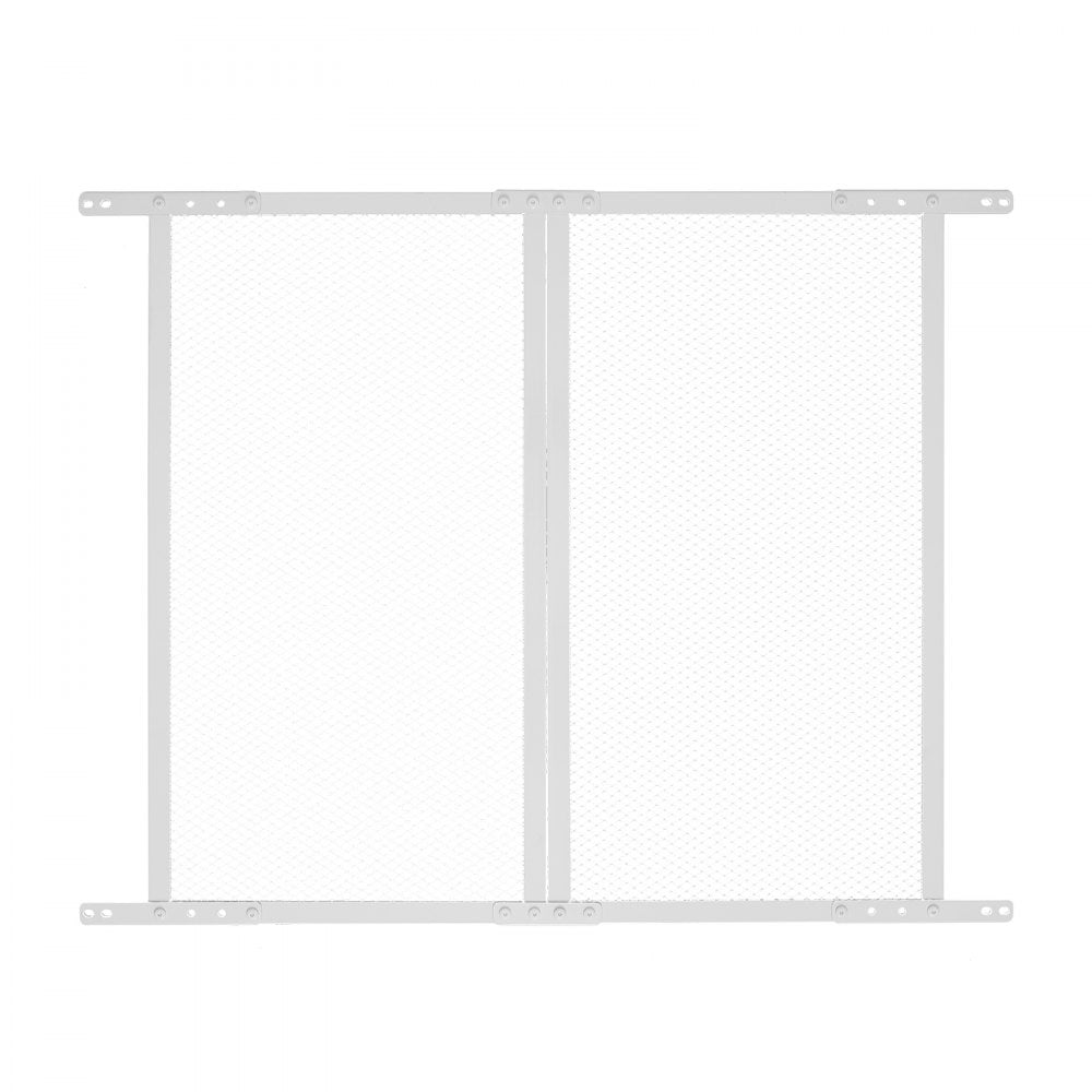 VEVOR RV Screen Door Protector, 24 x 26 inch Door Grille, Easy to Install and Disassemble, Reinforced Breathable Protective Mesh, Aluminum Alloy Camper RV Entry Protector for Pet Protection, White