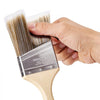 VEVOR Paint Brushes, 12 Piece Angle Paint Brush, Treated Wood Handle, Paint Brush Set for All Latex and Oil Paints & Stains, Wood Stain Brushes for Cabinets, Walls, Fences, Interior & Exterior Use