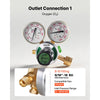 VEVOR Oxygen Acetylene Regulator Set, Oxy-Acetylene Regulators, 0-4000PSI and 0-400PSI Welding Gas Gauges with CGA-540/CGA-510 Inlet Connection & 9/16"-18 Outlet Connection, PC Knob Adjustment