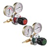 VEVOR Oxygen Acetylene Regulator Set, Oxy-Acetylene Regulators, 0-4000PSI and 0-400PSI Welding Gas Gauges with CGA-540/CGA-510 Inlet Connection & 9/16"-18 Outlet Connection, PC Knob Adjustment