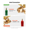 VEVOR Oxygen Acetylene Regulator Set, Oxy-Acetylene Regulators, 0-4000PSI and 0-400PSI Welding Gas Gauges with CGA-540/CGA-200 Inlet Connection & 9/16"-18 Outlet Connection, PC Knob Adjustment