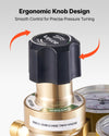 VEVOR Oxygen Acetylene Regulator Set, Oxy-Acetylene Regulators, 0-4000PSI and 0-400PSI Welding Gas Gauges with CGA-540/CGA-200 Inlet Connection & 9/16"-18 Outlet Connection, PC Knob Adjustment