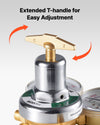 VEVOR Oxygen Acetylene Regulator Set, Oxy-Acetylene Regulators, 0-4000PSI and 0-400PSI Welding Gas Gauges with CGA-540/CGA-510 Inlet Connection & 9/16"-18 Outlet Connection, T-Handle Adjustment
