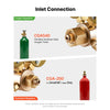 VEVOR Oxygen Acetylene Regulator Set, Oxy-Acetylene Regulators, 0-4000PSI and 0-400PSI Welding Gas Gauges with CGA-540/CGA-200 Inlet Connection & 3/8"-24 Outlet Connection, T-Handle Adjustment