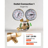 VEVOR Oxygen Acetylene Regulator Set, Oxy-Acetylene Regulators, 0-4000PSI and 0-400PSI Welding Gas Gauges with CGA-540/CGA-200 Inlet Connection & 3/8"-24 Outlet Connection, T-Handle Adjustment