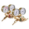 VEVOR Oxygen Acetylene Regulator Set, Oxy-Acetylene Regulators, 0-4000PSI and 0-400PSI Welding Gas Gauges with CGA-540/CGA-200 Inlet Connection & 3/8"-24 Outlet Connection, T-Handle Adjustment