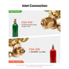 VEVOR Oxygen Acetylene Regulator Set, Oxy-Acetylene Regulators, 0-4000PSI and 0-400PSI Welding Gas Gauges with CGA-540/CGA-200 Inlet Connection & 9/16"-18 Outlet Connection, T-Handle Adjustment