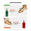 VEVOR Oxygen Acetylene Regulator Set, Oxy-Acetylene Regulators, 0-4000PSI and 0-500PSI Welding Gas Gauges with CGA-540/CGA-510 Inlet Connection & 9/16"-18 Outlet Connection, PC Knob Adjustment