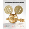 VEVOR Oxygen Acetylene Regulator Set, Oxy-Acetylene Regulators, 0-4000PSI and 0-500PSI Welding Gas Gauges with CGA-540/CGA-510 Inlet Connection & 9/16"-18 Outlet Connection, PC Knob Adjustment