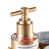 VEVOR Acetylene Regulator, Precise Acetylene Regulator, 0-400PSI Welding Gas Gauge with CGA-200 Inlet Connection & 9/16"-18 LH Outlet Connection, T-Handle Adjustment