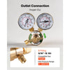 VEVOR Oxygen Regulator, Precise Oxy Regulator, 0-4000PSI Welding Gas Gauge with CGA-540 Inlet Connection & 9/16"-18 RH Outlet Connection, T-Handle Adjustment