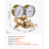 VEVOR Oxygen Regulator, Precise Oxy Regulator, 0-4000PSI Welding Gas Gauge with CGA-540 Inlet Connection & 9/16"-18 RH Outlet Connection, T-Handle Adjustment
