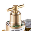 VEVOR Oxygen Regulator, Precise Oxy Regulator, 0-4000PSI Welding Gas Gauge with CGA-540 Inlet Connection & 9/16"-18 RH Outlet Connection, T-Handle Adjustment