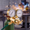 VEVOR Oxygen Regulator, Precise Oxy Regulator, 0-4000PSI Welding Gas Gauge with CGA-540 Inlet Connection & 9/16"-18 RH Outlet Connection, T-Handle Adjustment