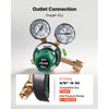 VEVOR Oxygen Regulator, Precise Oxy Regulator, 0-4000PSI Welding Gas Gauge with CGA-540 Inlet Connection & 9/16"-18 RH Outlet Connection, PC Knob Adjustment