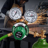 VEVOR Oxygen Regulator, Precise Oxy Regulator, 0-4000PSI Welding Gas Gauge with CGA-540 Inlet Connection & 9/16"-18 RH Outlet Connection, PC Knob Adjustment