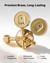 VEVOR Oxygen Regulator, Precise Oxy Regulator, 0-4000PSI Welding Gas Gauge with CGA-540 Inlet Connection & 9/16"-18 RH Outlet Connection, PC Knob Adjustment