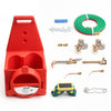 VEVOR Oxygen Acetylene Torch Kit with Check Valves, Gas Welding Cutting Torch Kit, Portable Oxy Acetylene Brazing Set with 15FT Twin-Hose, 1 Cutting Tip, 2 Welding Tips, 2 Regulators & Cylinder Holder