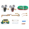VEVOR Oxygen Acetylene Torch Kit with Check Valves, Gas Welding Cutting Torch Kit, Professional Oxy Acetylene Brazing Set with 15FT Twin-Hose, 2 Cutting Tips, 2 Welding Tips & 2 Precise Regulators