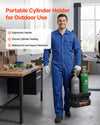 VEVOR Oxygen Acetylene Torch Kit with Check Valves, Gas Welding Torch Kit, Portable Oxy Acetylene Brazing Set with 15FT Twin-Hose, 2 Welding Tips, 2 Regulators & Cylinder Holder for Metalworking