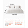 VEVOR King Duvet Cover Set, 100% Cotton, 3 Pieces Bedding Set King Size with 1 Duvet Cover 104 x 90 in and 2 Pillow Shams 20 x 36 in, Soft Breathable, Double Zipper Closure, for Home Bedding, White