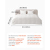 VEVOR Queen Duvet Cover Set, 100% Cotton, 3 Pieces Bedding Set Queen Size with 1 Duvet Cover 90 x 90 in and 2 Pillow Shams 20 x 26 in, Soft Breathable, Double Zipper Closure, for Home Bedding, White