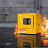 VEVOR Flammable Storage Cabinet, 13" x 13" x 13", Industrial Fire Cabinet, Double-Wall Cold Rolled Steel Hazardous Storage Safety Cabinet, Fire & Explosion-Proof with Lock for Factories Labs Workshops
