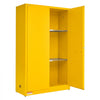 VEVOR Flammable Storage Cabinet, 18" x 43" x 70", Industrial Fire Cabinet, Fire & Explosion Proof, Double-Wall Cold Rolled Steel, 2-Door Hazardous Safety Cabinet with 2 Adjustable Shelves & Key Lock
